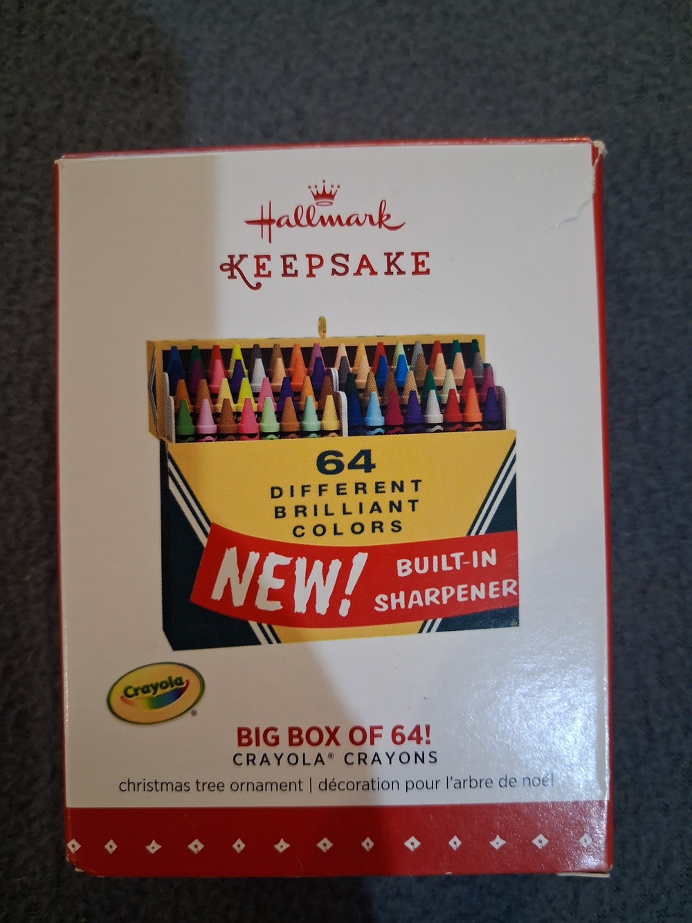 Hallmark Keepsake Crayola Big Box Ornament - Yellow Multicolor